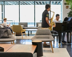 IE students in a Music concenrt