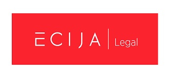 Red and white logo featuring the text 'ECIJA Legal'.